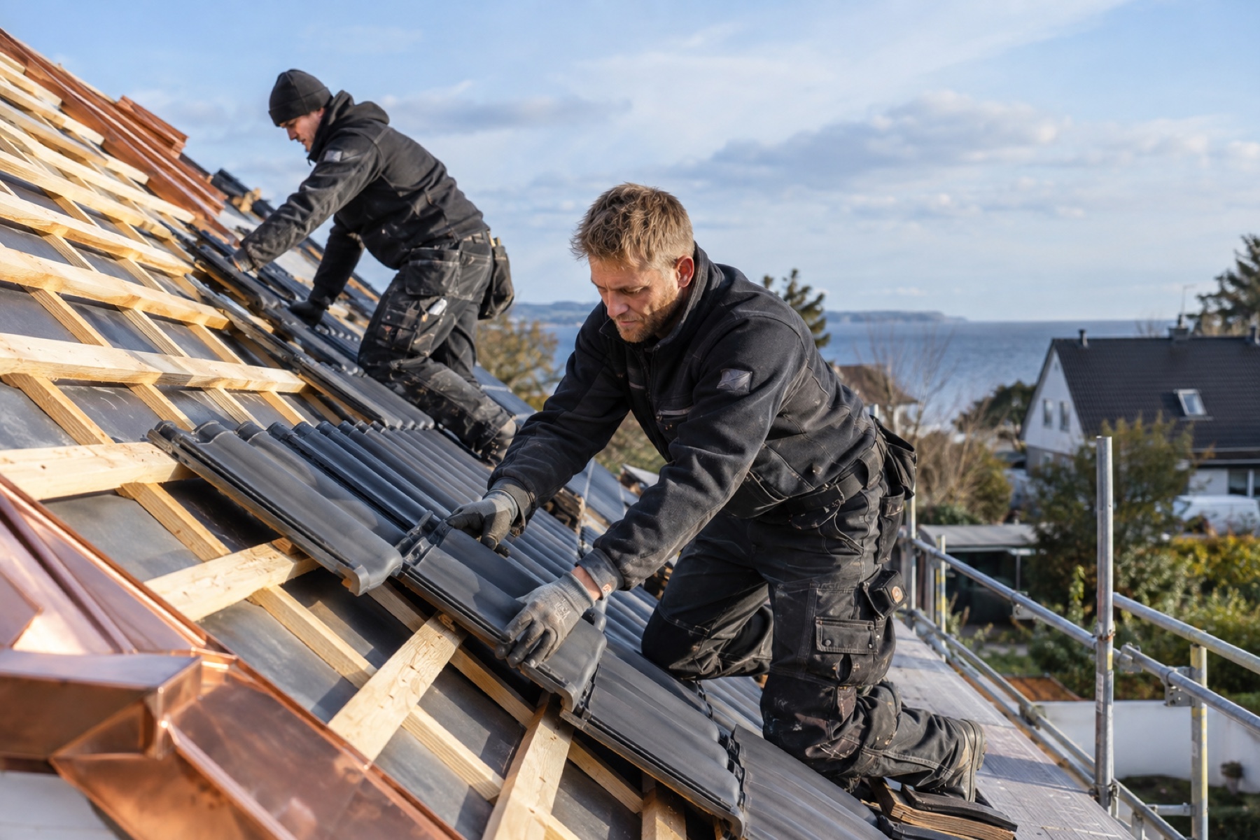 Ausgeführte Arbeit am Dach